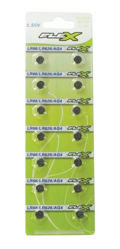 Batería Cartela C/14 unidades Ag4 Lr66 Lr626 377 botones