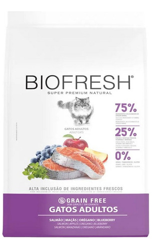 Ração Para Gatos Adulto Sabor Salmão 400g Biofresh