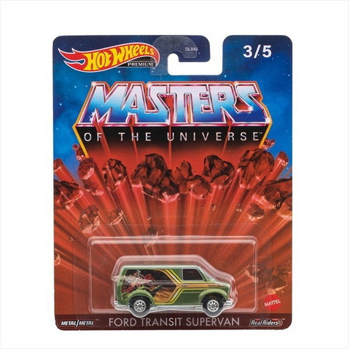 Hot Wheels Premium Master Of The Universe Ford Transit Cor Verde