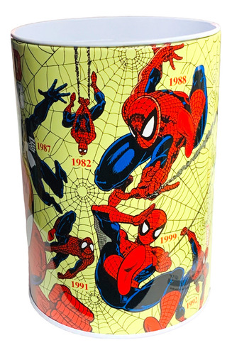 Alcancia Spider Man Hombre Araña Metalica 