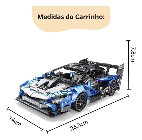 Blocos de Montar Machine Player McLaren Senna 546 Peças Carro