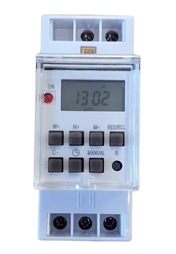 comprar Temporizador Reloj Timer Digital 24hs Semanal Riel Din