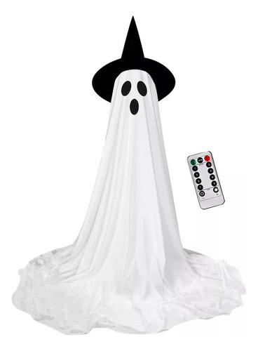Q Lámpara Fantasma De Tela Blanca Lámpara Halloween 165x30cm