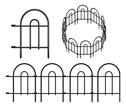 Gtongoko Valla Decorativa De Jardin, 16 Paneles, 16.5 X 17 P