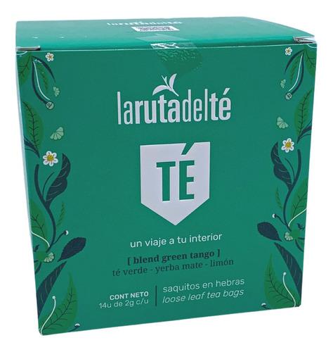 Té Hebras Green Tango Hebras X 14 Saquitos Ruta Del Té