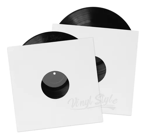 Paquete de Fundas Externa Carton y Plastico Para Vinilos de 45 RPM (Negro)  - Tienda en línea de Discos de Vinilo y Tornamesas