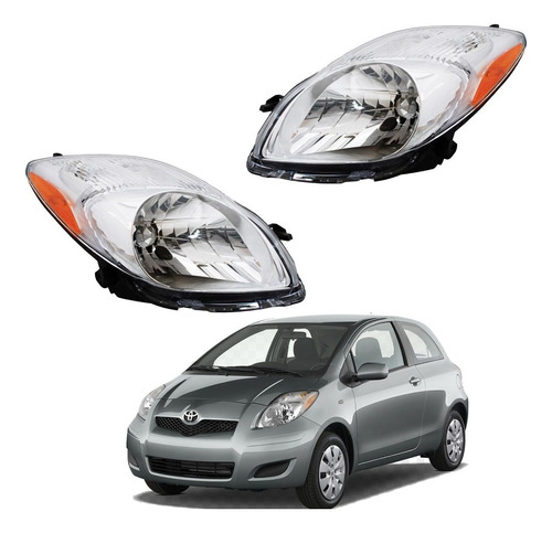 Faros Toyota Yaris Hatchback 2009 2010 2011  Nuevos¡