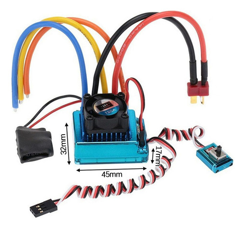 . Rc Car 120a Brushless Esc Controlador De Velocidad