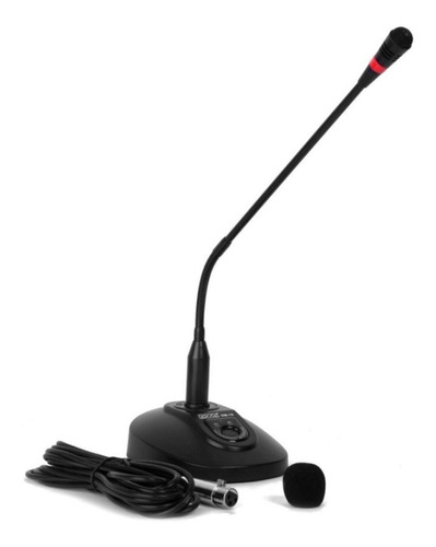 Microfono Cuello De Ganso Moon C/ Cable Led Conferencias Fer