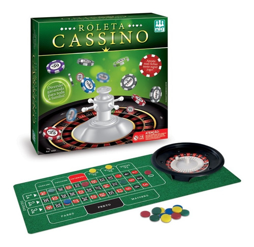 Jogo Tabuleiro Roleta Cassino Infantil Nig Brinquedos 0201