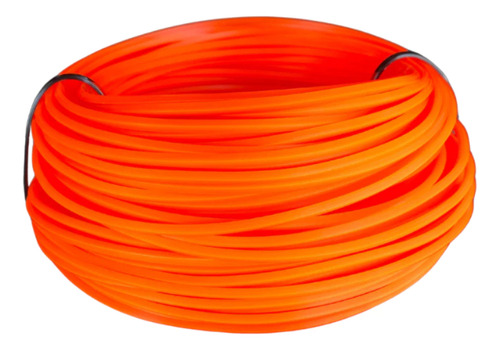 Fio De Nylon Para Roçadeira 1,6mm Quadrado Com 15metros
