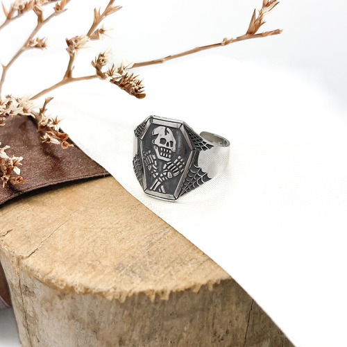 Anillo Calavera Ataud Plata 925 Plata 925 A - Chico Plata 925