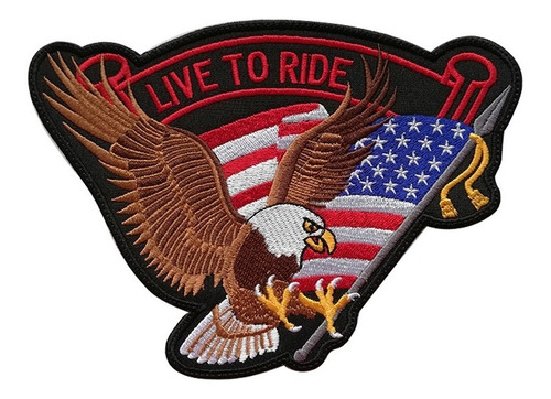 Patch Live To Ride Motor Eagle Chaqueta Harley Aguila Chalec