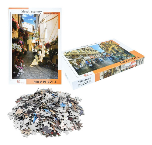 Puzzle 500 Piezas 51 X 36 , 4 Modelos Diferentes