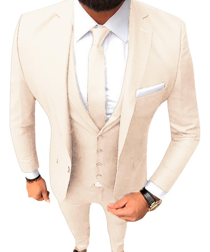 Trajes Elastizados Hombre Con Chaleco Y Pantalon Chupin