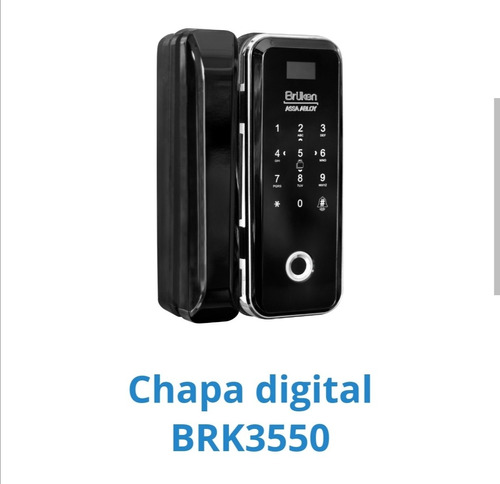 Chapa Huella Digital Y Tarjeta - Bruken