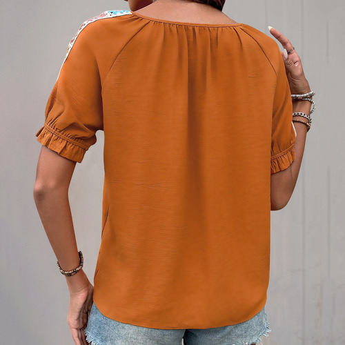 Jersey Cómodo De Manga Corta A La Moda De Verano Para Mujer