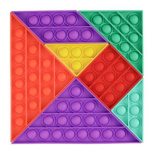 Tangram Puzzle Pop It Fidget Juguete Push Sensorial