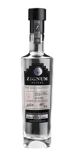 Pack De 12 Mezcal Zignum Añejo Cristalino 700 Ml
