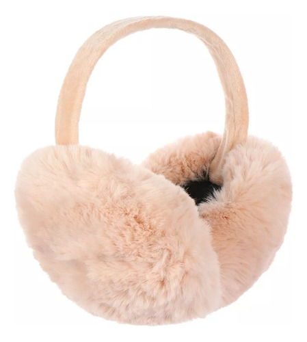 . Orejeras For Mujer, De Peluche De Esquí De Color Sólido