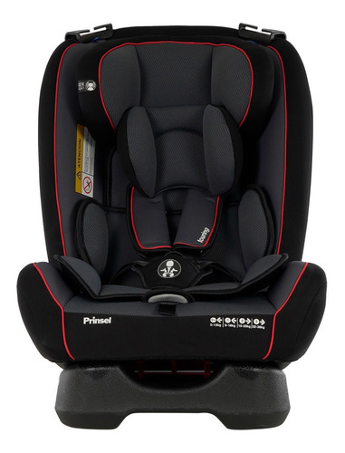 Imagen 2 de 11 de Autoasiento para carro Prinsel Touring negro