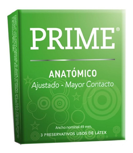 Preservativos Prime Anatómico - Caja 3 Unidades - Xshop