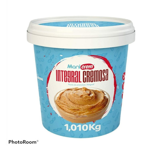 Imagem 1 de 3 de Manicrem Pasta De Amendoim Integral 100% Amendoim - 1kg