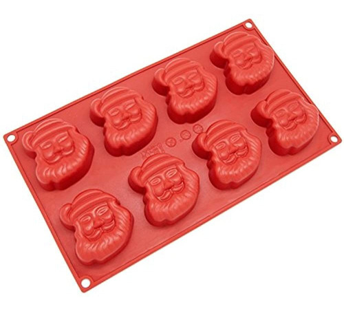 Freshware Sl127rd 8cavity Silicone Vacaciones Santa Claus Mu