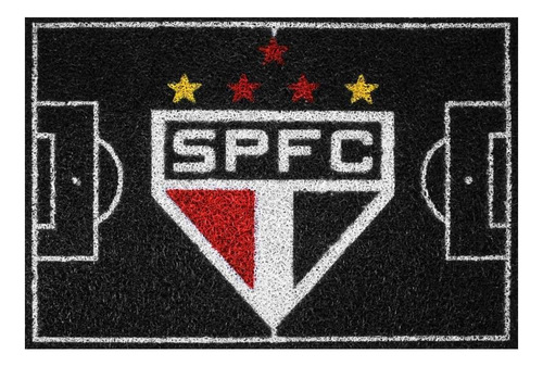 Alfombra Capacho Fun Soccer Team São Paulo Campo