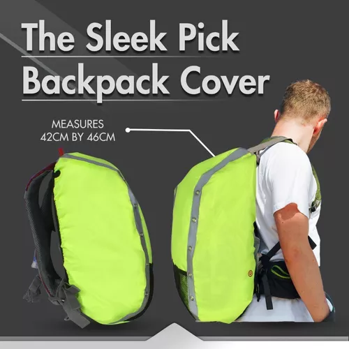 Funda Mochila Impermeable C/ Señalización Led Seguridad Vial