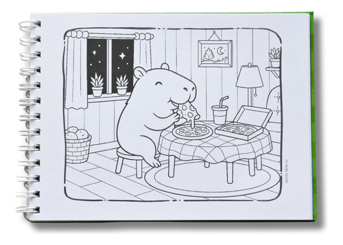 Livro De Colorir Cute & Comfy - Capivara E Seus Amigos