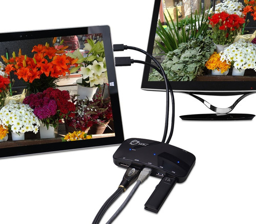 Siig Mini-dp Video Del Muelle Con Hub Usb 3.0 Lan (negro) -