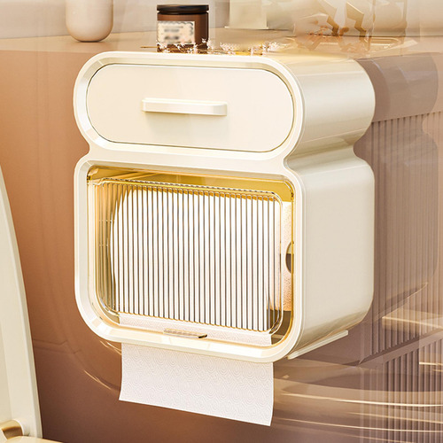 Soporte De Papel Higiénico, Caja De Almacenamiento De Papel
