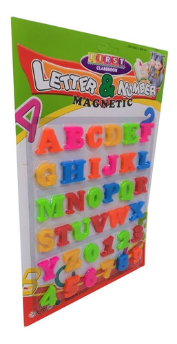 Imagen 4 de 6 de Letras Y Numeros Magneticos Didactico En Blister Jlt Fd8368