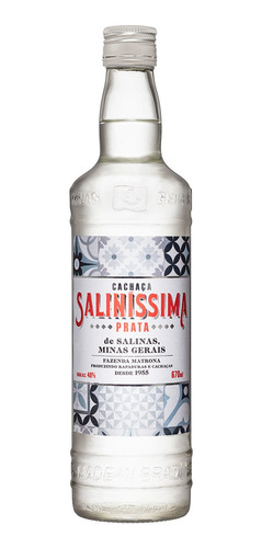 Cachaça Salinissima Prata 670ml