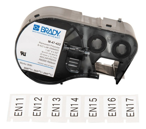 Etiquetas Brady Poliéster P/componentes De Paneles P/bmp41