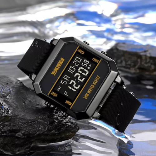 Reloj Digital Skmei Con Cronógrafo Luminoso Resistente Al Ag