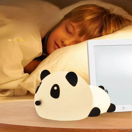 Luz De Noche 3 Niveles Regulable,lámpara Led Animal Lampara Luna Lampara Recargable Led Lampara De Buro Luces Let Panda Lampara De Escritorio Flexible 37v