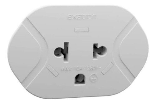 Adaptador Reverso 2p+t - 10a / 250v - Exatron
