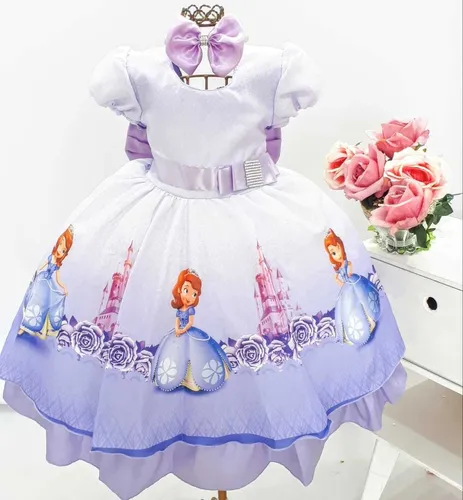Vestido 1 ano princesa sofia sale