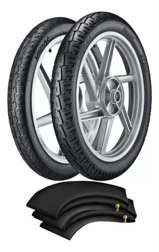 Kit Pneu Cbx200 Strada Ybr125 100/90-18 + 275-18 St300 Vipal