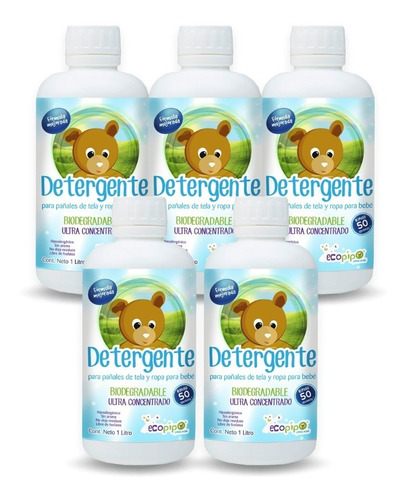Detergente Para Pañales De Tela Ecológicos | Ecopipo 5pz