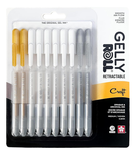 Bolígrafos De Gel Gelly Roll Retráctiles De Colores, ...