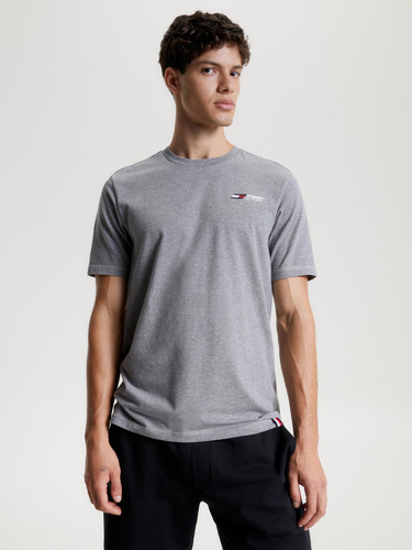 Polera Sport Essential Logo Hombre Tommy Hilfiger Gris