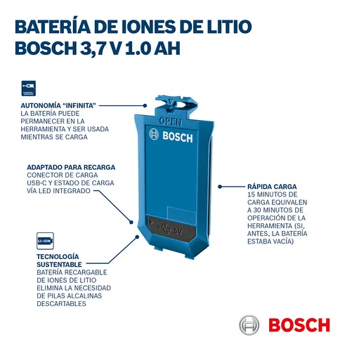 Batería Bosch 3,7v 1.0ah