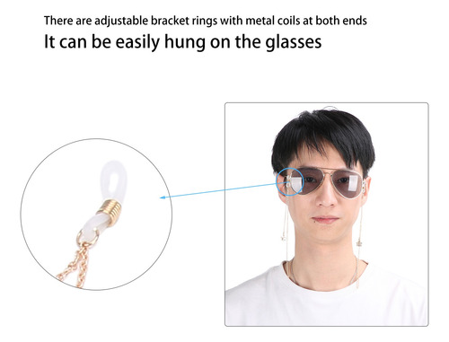Glasses Lanyard Eyeglasses Chains Strap Alloy Star Shaped