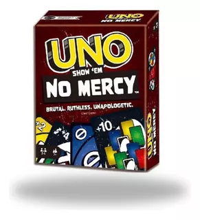 Jogo De Cartas Baralho Uno No Mercy Mattel Game Promoção