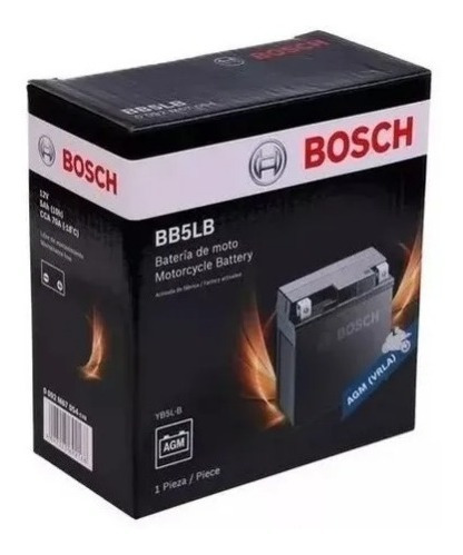 Imagen 1 de 3 de Bateria Bosch Bb5-lb Yb5-lb Bosch Smash 110 Wave Rouser 135