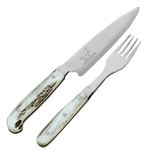 Cuchillo Criollito Y Tenedor Setter Ciervo - Fire Chile