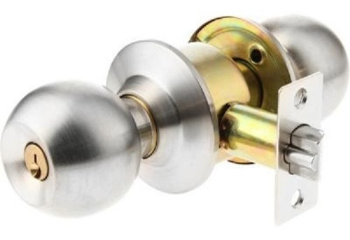 Cerradura P/puertas Pomo Metalico Security